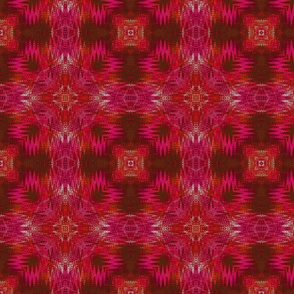 NEW WEAVE KILIM FUCHSIA RED BROWN ORANGE