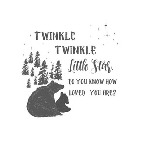 14"x18" / 10"x10" Illustration / Twinkle Twinkle Bears
