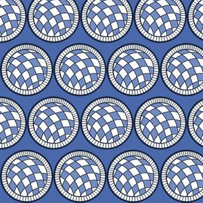 Spanish Tile ball on  blue 