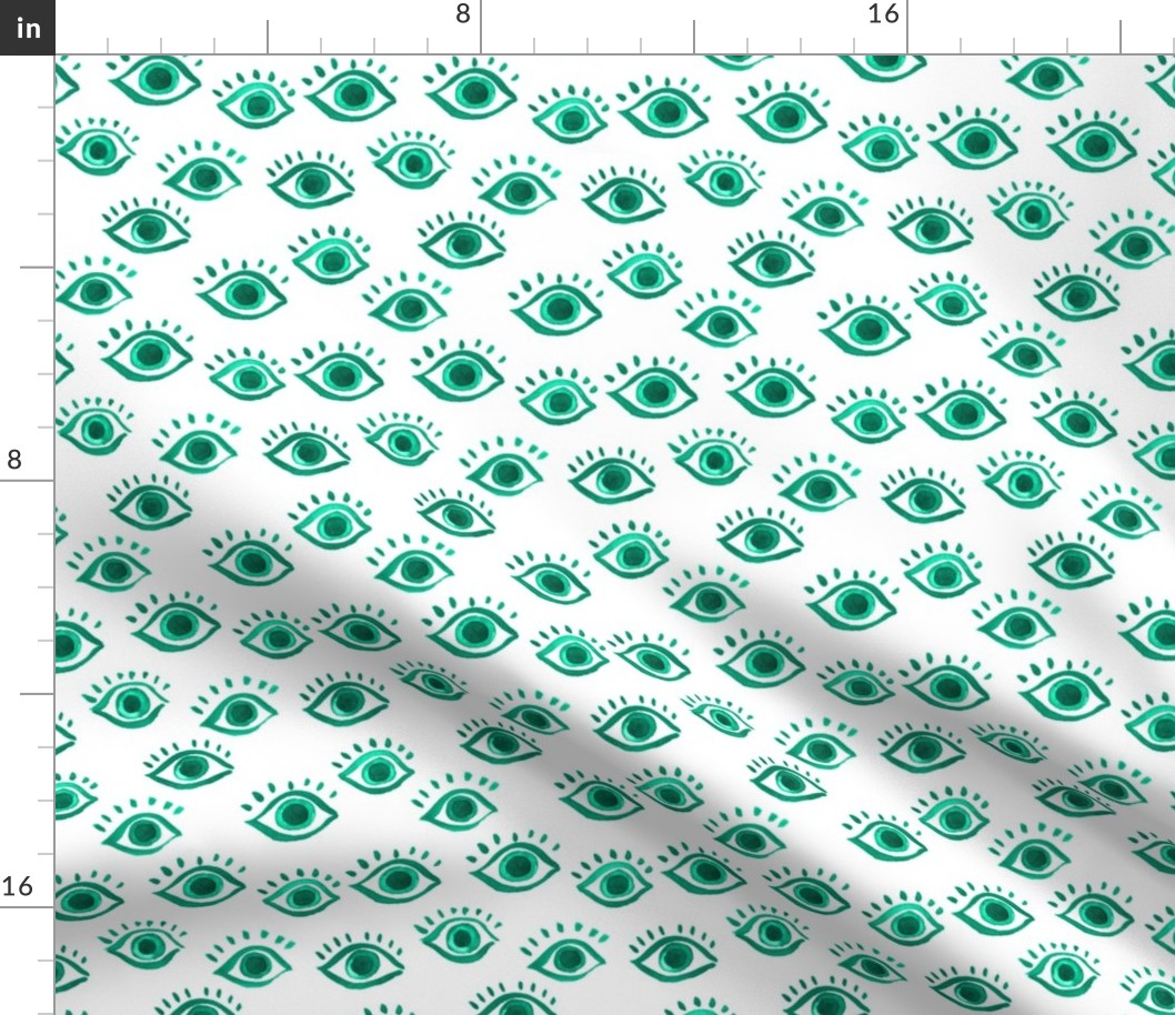 eyes watercolor pattern,