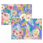 Pastel Garden Spring Floral // Periwinkle