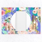 Pastel Garden Spring Floral // Periwinkle