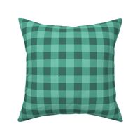 Buffalo Plaid Teal Green