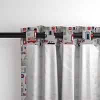 london // brit fabric england tourist international fabric grey