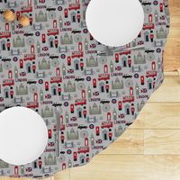 london // brit fabric england tourist international fabric grey