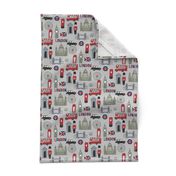 london // brit fabric england tourist international fabric grey