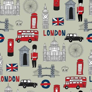 london // brit fabric england tourist international fabric greenish
