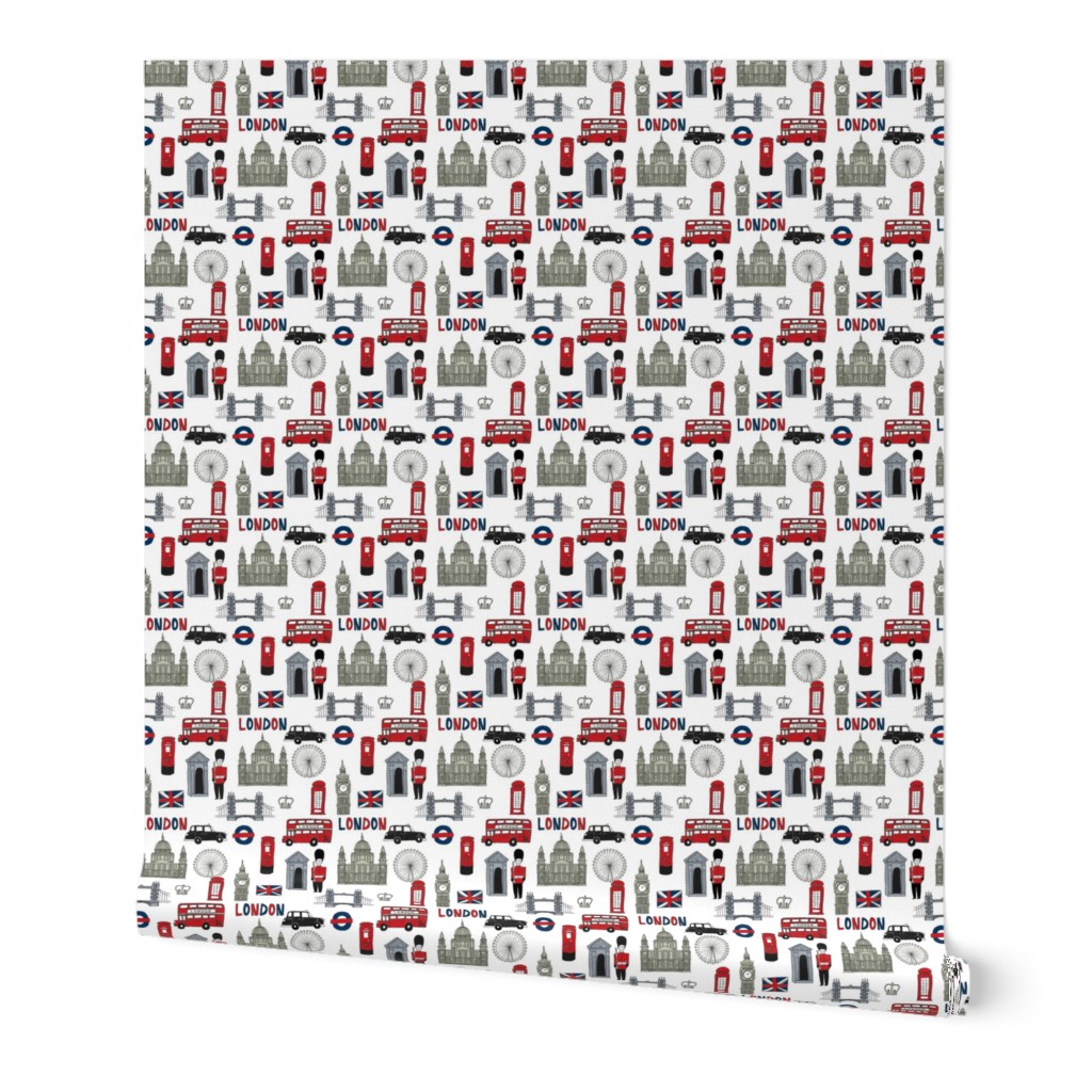 london // brit fabric england tourist international fabric white green