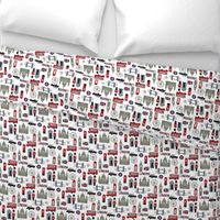 london // brit fabric england tourist international fabric white green