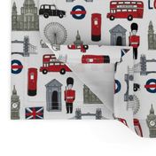 london // brit fabric england tourist international fabric white green