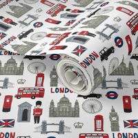 london // brit fabric england tourist international fabric white green