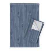 Wood Grain Blue and White