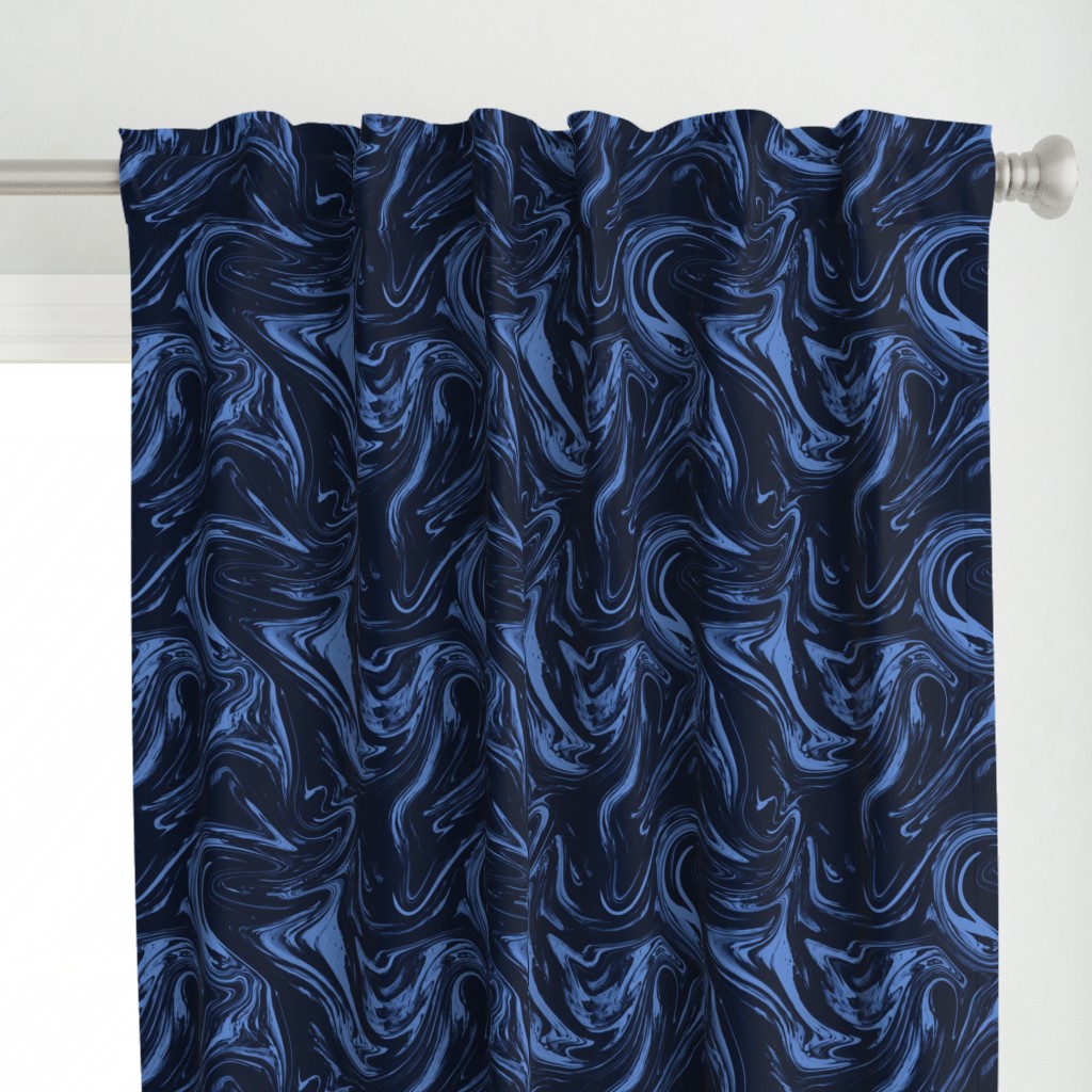 Marbled Paper DEEP COBALT