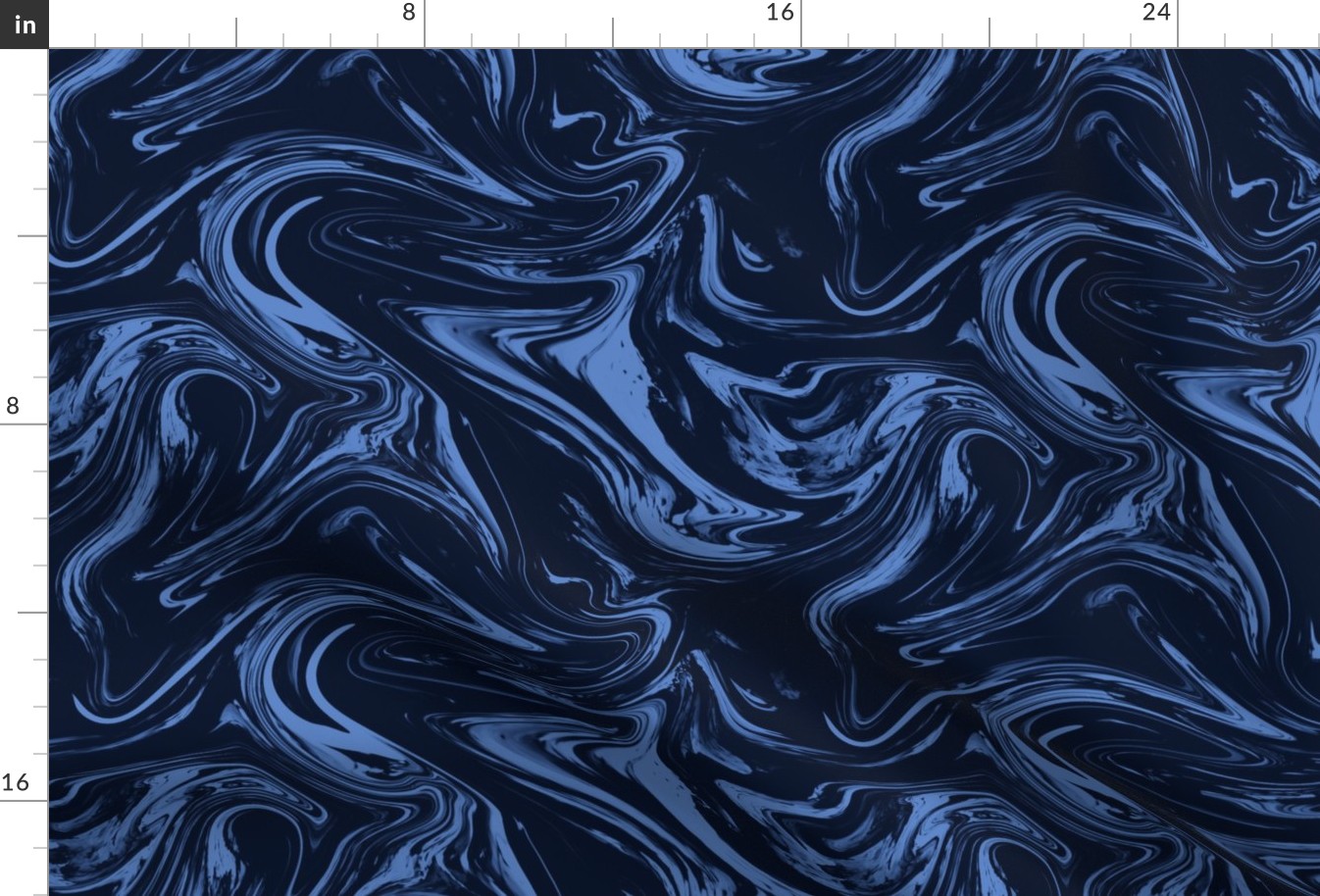 Marbled Paper DEEP COBALT