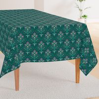 Bee Damask - Smaller Emerald