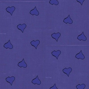 Denim heart world in indigo