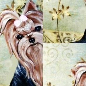 Floral Yorkie