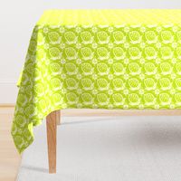 Spanish Tile N7 Lemon (Pantone Lime Punch reversed)