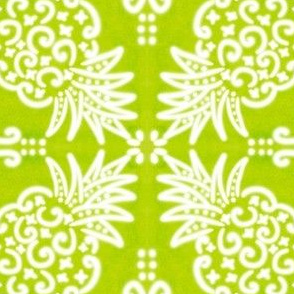 Spanish Tile N6 Pineapple (Pantone Lime Punch reversed)