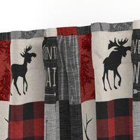 Adventure Awaits Quilt- Grey,  Black and Red