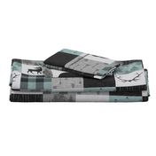 Adventure Awaits Quilt - Muted Aqua ,Black, Grey