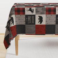 Adventure Awaits 12 Sq - Taupe, Black, Red And Cream