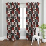 Adventure Awaits 12 Sq - Taupe, Black, Red And Cream