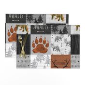 Adventure Awaits with Fox - Rust, Black, Grey, White - Little Man