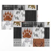 Adventure Awaits with Fox - Rust, Black, Grey, White - Little Man