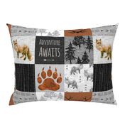 Adventure Awaits with Fox - Rust, Black, Grey, White - Little Man