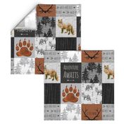 Adventure Awaits with Fox - Rust, Black, Grey, White - Little Man