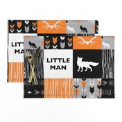 Little Man Fox - Orange,  Grey, Black And White