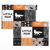 Little Man Fox - Orange,  Grey, Black And White