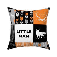 Little Man Fox - Orange,  Grey, Black And White