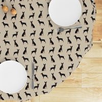 miniature pinscher simple dog fabric doberman pinscher miniature tan