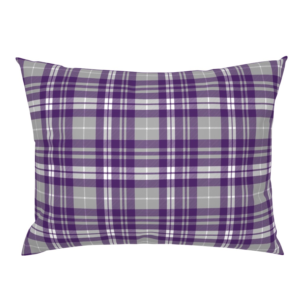 fall plaid - dark purple, white, grey - fearfully and wonderfully made coordinate