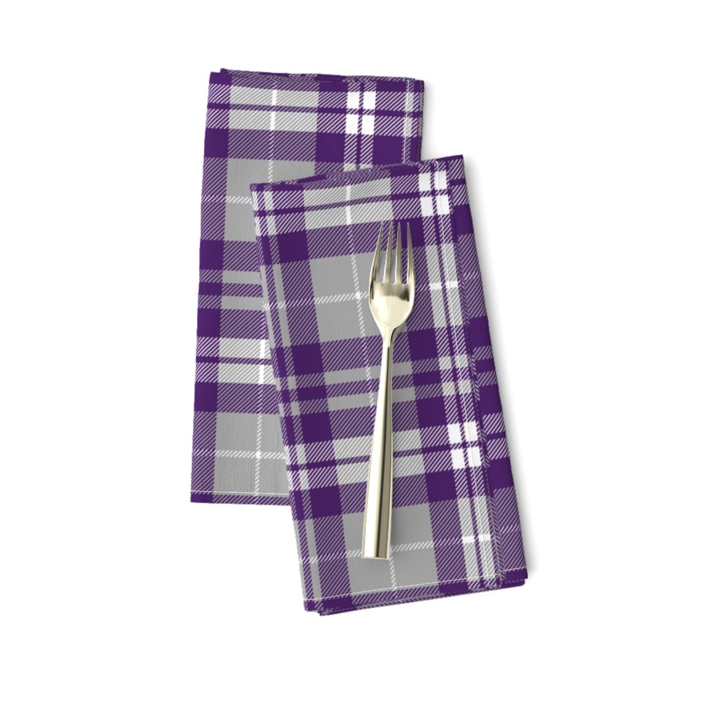 fall plaid - dark purple, white, grey - fearfully and wonderfully made coordinate