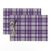 fall plaid - dark purple, white, grey - fearfully and wonderfully made coordinate