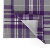 fall plaid - dark purple, white, grey - fearfully and wonderfully made coordinate