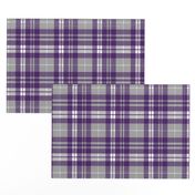 fall plaid - dark purple, white, grey - fearfully and wonderfully made coordinate