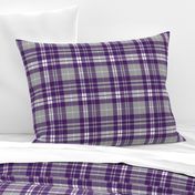 fall plaid - dark purple, white, grey - fearfully and wonderfully made coordinate
