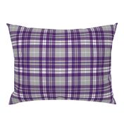 fall plaid - dark purple, white, grey - fearfully and wonderfully made coordinate