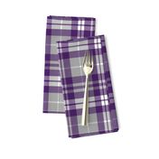 fall plaid - dark purple, white, grey - fearfully and wonderfully made coordinate