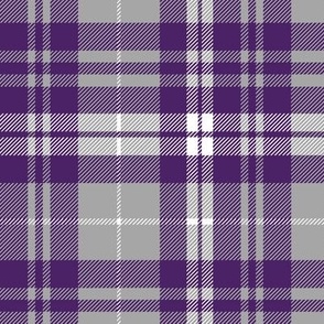 fall plaid - dark purple, white, grey - fearfully and wonderfully made coordinate