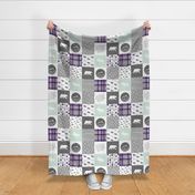 fearfully and wonderfully made - dark purple and mint