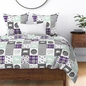 fearfully and wonderfully made - dark purple and mint