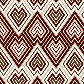 Kilim leaf pattern, brown