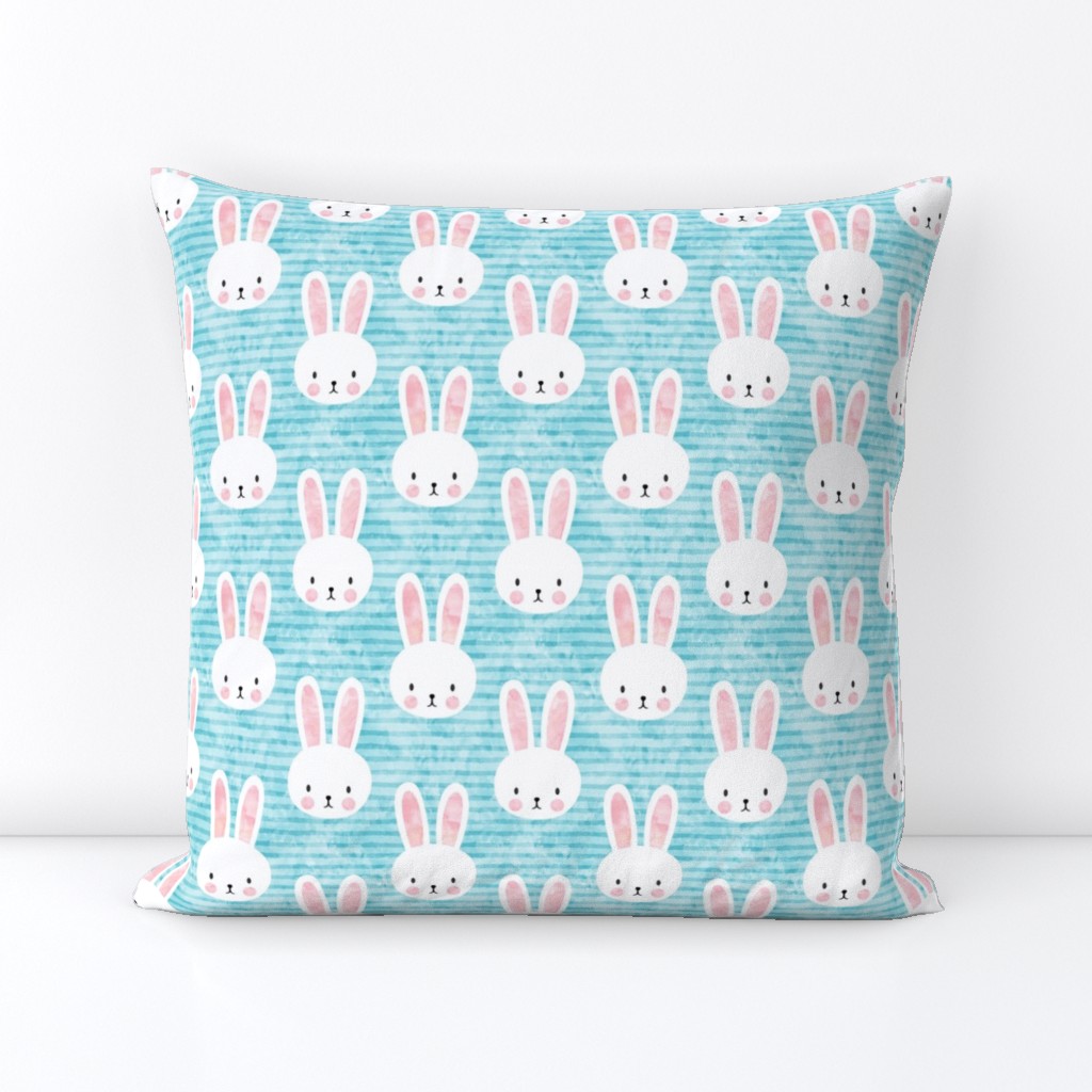 bunny on light blue 