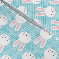 bunny on light blue 