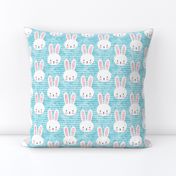 bunny on light blue 